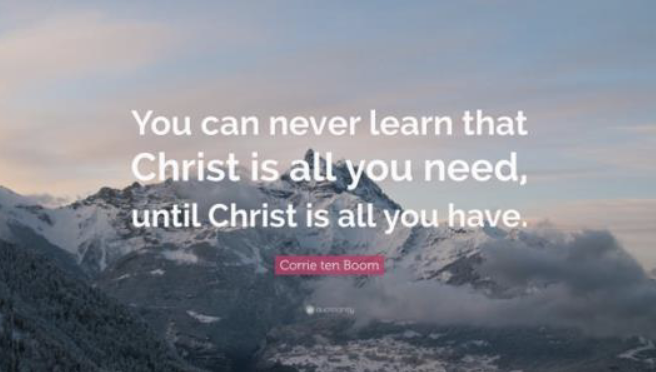 Christ is all you need